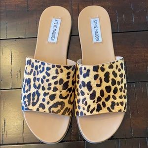 Camilla genuine calf hair slide